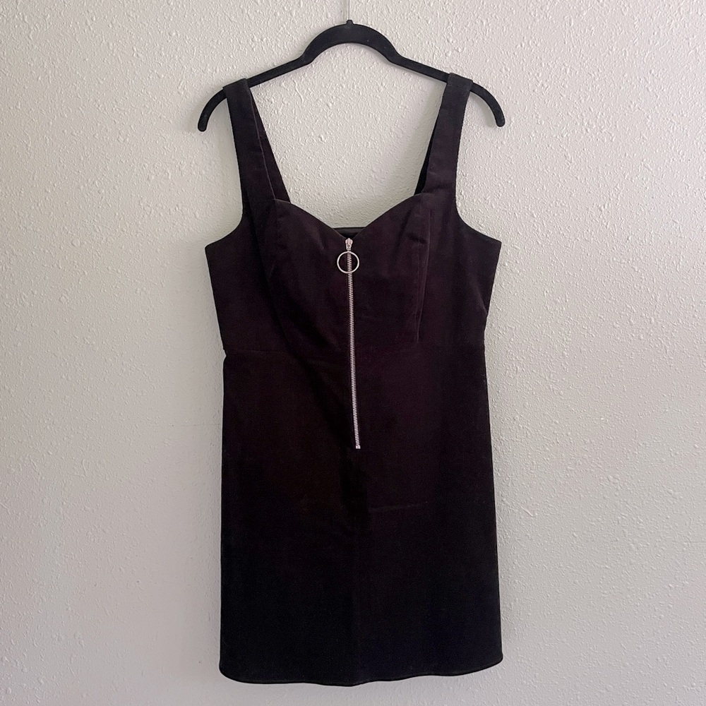 Black Corduroy Topshop Dress
